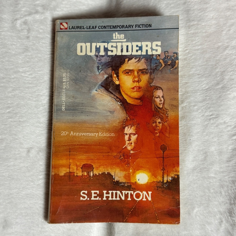 The Outsiders S.E. Hinton Vintage Dell Mass Market Paperback Book Movie Art 1982